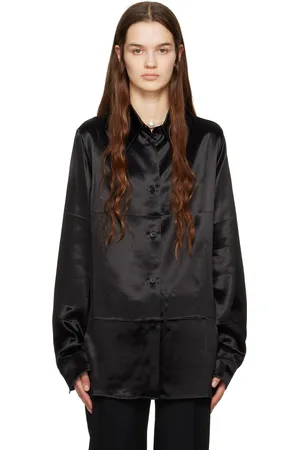 Jil Sander Black Pointed Collar Shirt