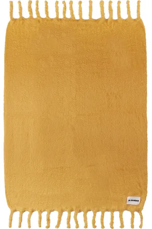 Jil Sander Yellow Scarf Throw Blanket