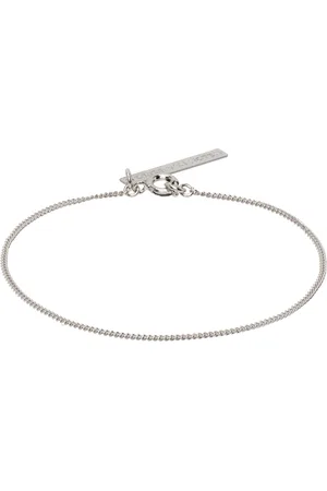 DRIES VAN NOTEN Mænd Armbånd - Silver Curb Chain Bracelet