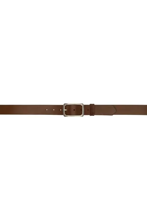DRIES VAN NOTEN Brown Leather Belt