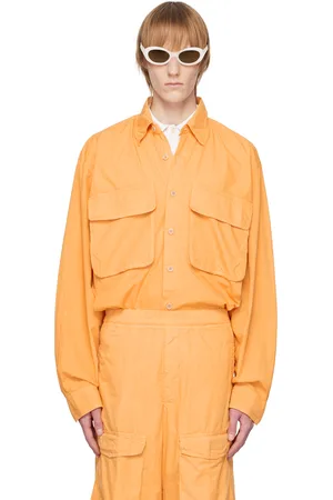 DRIES VAN NOTEN Orange Buttoned Shirt