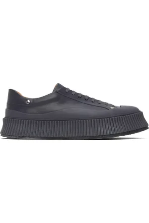 Jil Sander Black Platform Sneakers