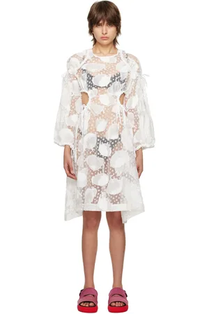 HENRIK VIBSKOV White Hole Midi Dress