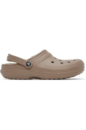 Crocs Mænd Træsko - Beige Classic Lined Clogs