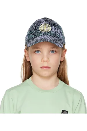 Stone Island Kasketter - Kids Green Embroidered Cap