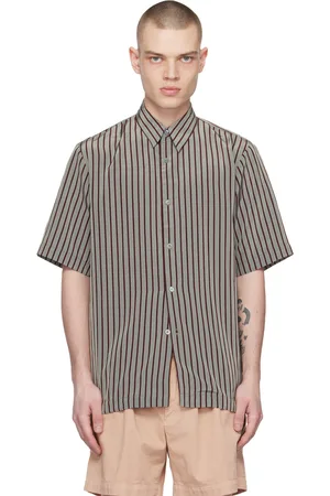 DRIES VAN NOTEN Mænd Accessories - Gray Striped Shirt