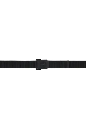 Stone Island Black Logo Belt