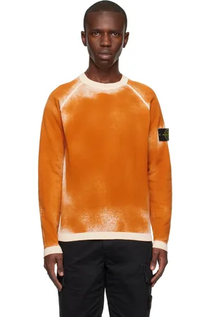 Stone Island Orange Raglan Sweatshirt
