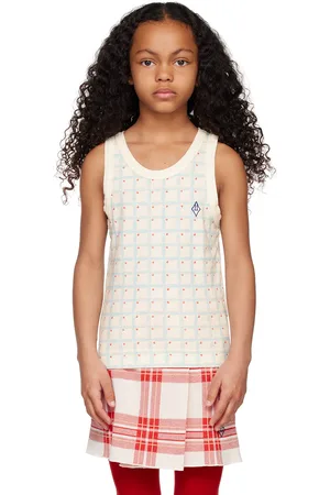 The Animals Observatory Kids Off-White Frog Kids Tank Top