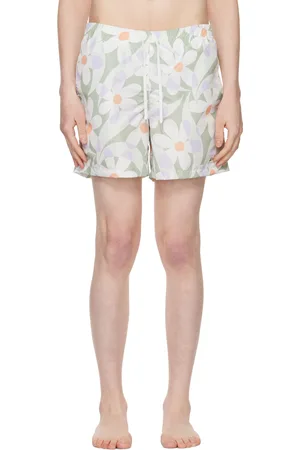 Bather Green Daisy Swim Shorts