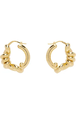 Jil Sander Gold Knots Earrings