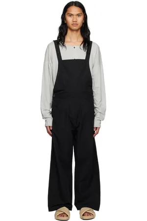 JAN JAN VAN ESSCHE Black Dungarees#3 Overalls