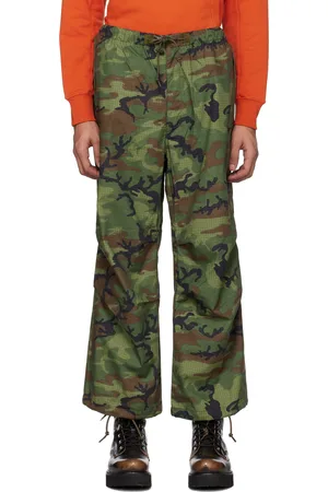 Beams Mænd Camouflage bukser - Green Camouflage Trousers