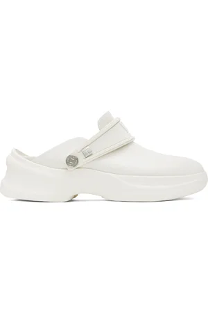 WOOYOUNGMI White Embossed Clogs