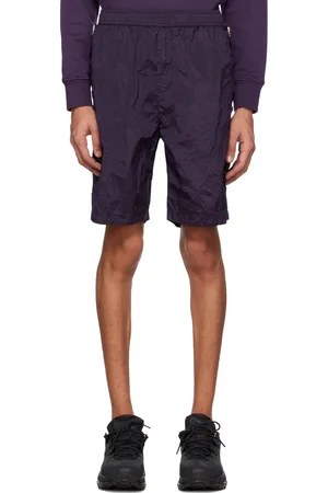 Stone Island Mænd Shorts - Purple Concealed Drawstring Shorts