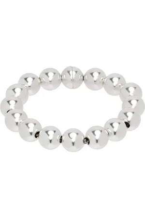 Jil Sander Kvinder Armbånd - Silver Beaded Bracelet