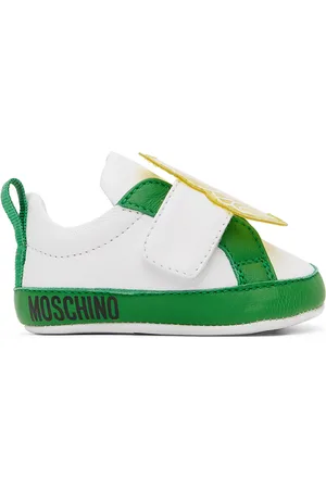 Moschino Accessories - Baby Green & White Graphic Pre-Walkers
