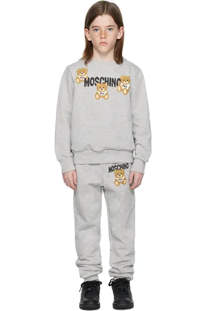 Moschino Accessories - Kids Gray Printed Sweatsuit