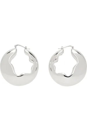 Jil Sander Kvinder Øreringe - Silver Hoop Earrings