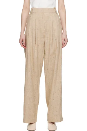 CO Beige Pleated Trousers