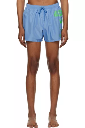 Moschino Mænd Badeshorts - Blue Double Question Mark Swim Shorts