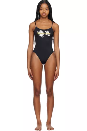 Moschino Kvinder Badedragter - Black Printed One-Piece Swimsuit