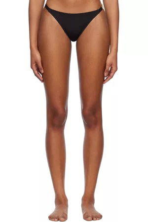 Moschino Kvinder Bikinier - Black Crystal-Cut Bikini Bottoms