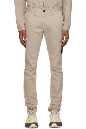 Stone Island Mænd Cargo bukser - Beige Patch Cargo Pants