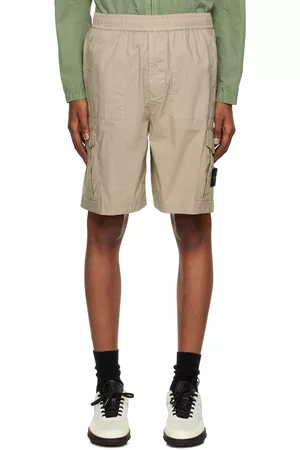 Stone Island Mænd Shorts - Beige Patch Shorts