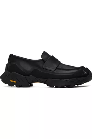 ROA Mænd Casual sko - Black Slip-On Loafers