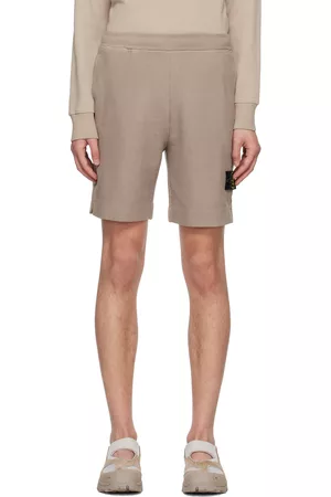 Stone Island Mænd Shorts - Gray Garment-Dyed Shorts