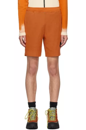 Stone Island Mænd Shorts - Orange Garment-Dyed Shorts