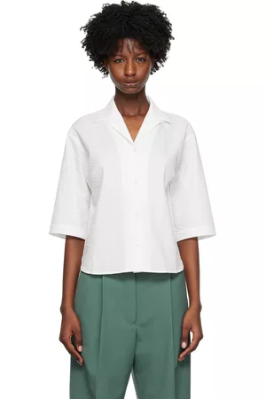 DRIES VAN NOTEN Kvinder Accessories - White Pebbled Shirt