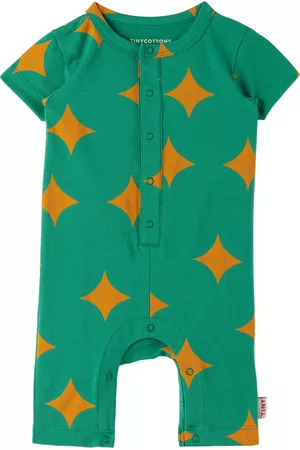 Tiny Cottons Piger Jumpsuits - Baby Green Sparkle Jumpsuit