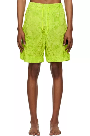 Stone Island Mænd Badeshorts - Green Crinkled Swim Shorts