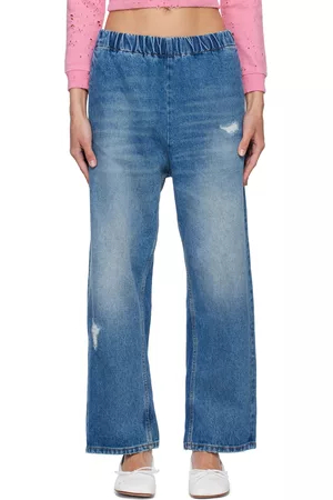 Maison Margiela Kvinder Jeans - Blue Elasticized Jeans