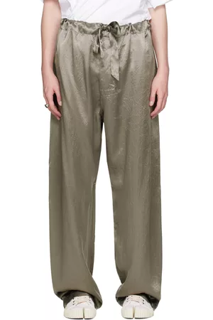 Maison Margiela Mænd Habitbukser - Green Relaxed-Fit Trousers