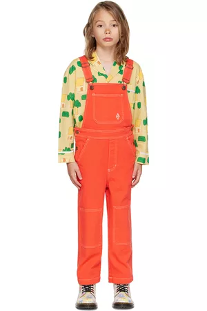The Animals Observatory Overalls - Kids Red Mule Overalls