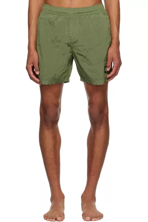 Stone Island Mænd Badeshorts - Green Crinkled Swim Shorts