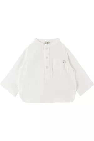 BONTON Accessories - Baby White Three-Button Shirt