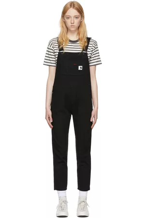 Carhartt Kvinder Overalls - Black Cotton Overalls