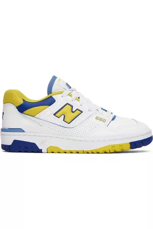 New Balance Mænd Sneakers - White & Yellow 550 Sneakers