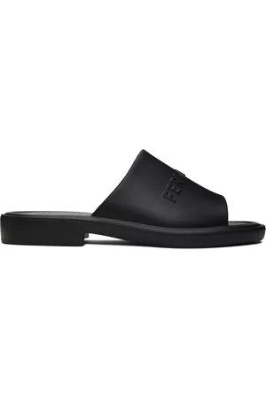 Salvatore Ferragamo Mænd Sandaler - Black Embossed Sandals