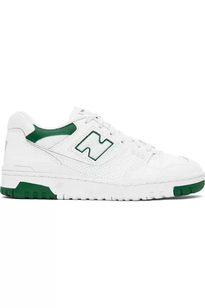 New Balance Mænd Sneakers - White & Green BB550 Sneakers
