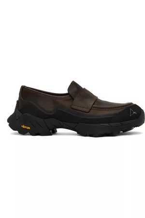 ROA Mænd Flade sko - Brown Printed Loafers