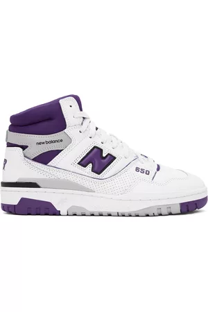 New Balance Mænd Sneakers - White & Purple 650 Sneakers