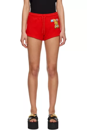 Moschino Kvinder Shorts - Red Inflatable Teddy Bear Shorts