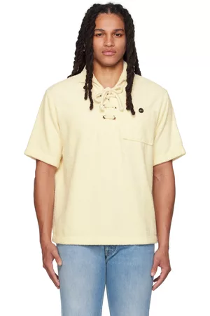 Maison Margiela Mænd Poloer - Yellow Lace-Up Polo