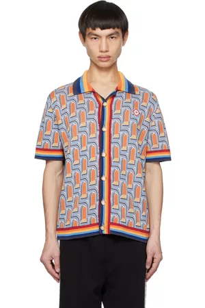 Casablanca Mænd Accessories - Blue & Orange ' ' Shirt