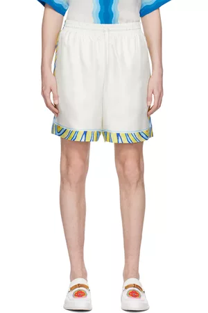 Casablanca Mænd Shorts - White Striped Shorts